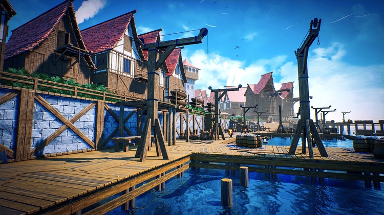 Modular Medieval Docks