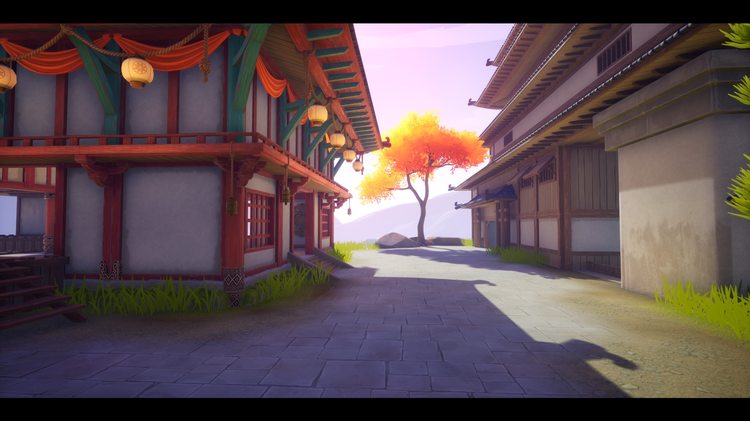 Stylized Japanese Temple 