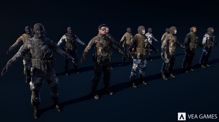 CharGen Enemy Soldiers Pack