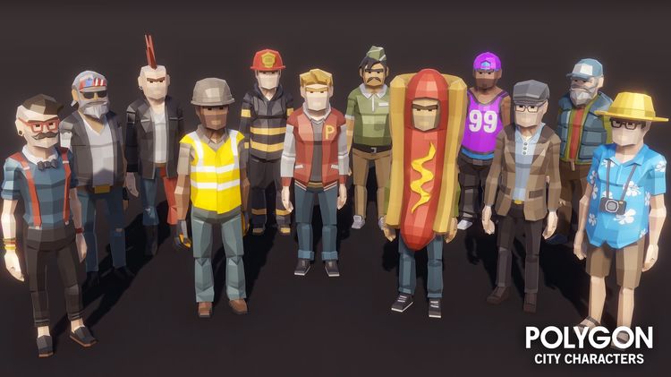 POLYGON City Characters