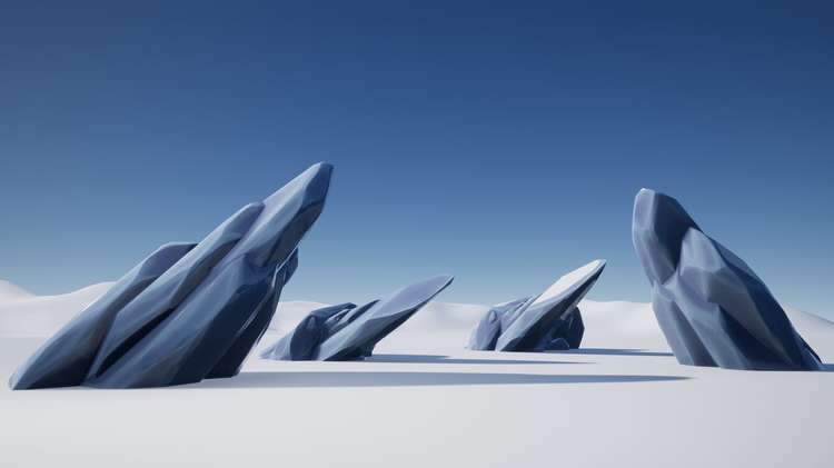 Stylized Ice Formations 