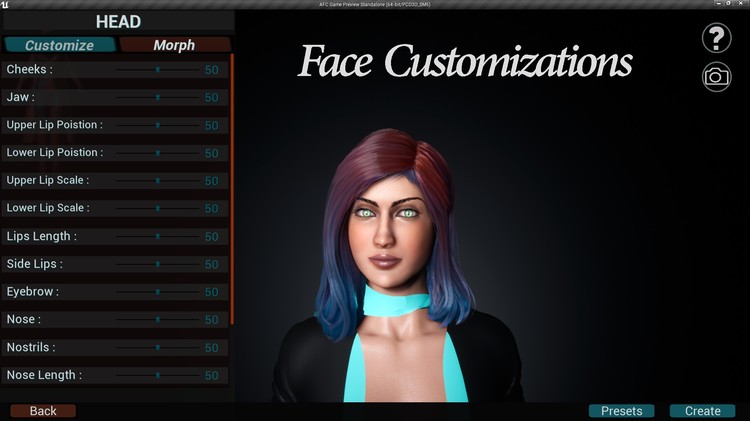 Advance Female Customization