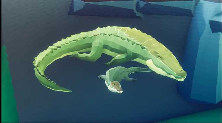 Poly Art Crocodile