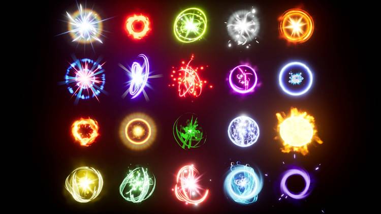 Glowing orbs pack