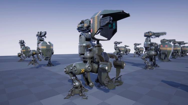 SCI FI Light Biped Mech