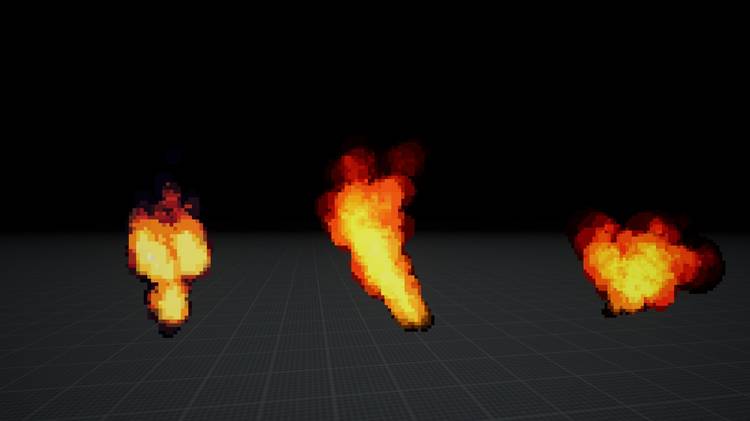 Pixel Style Flame Vfx Pack