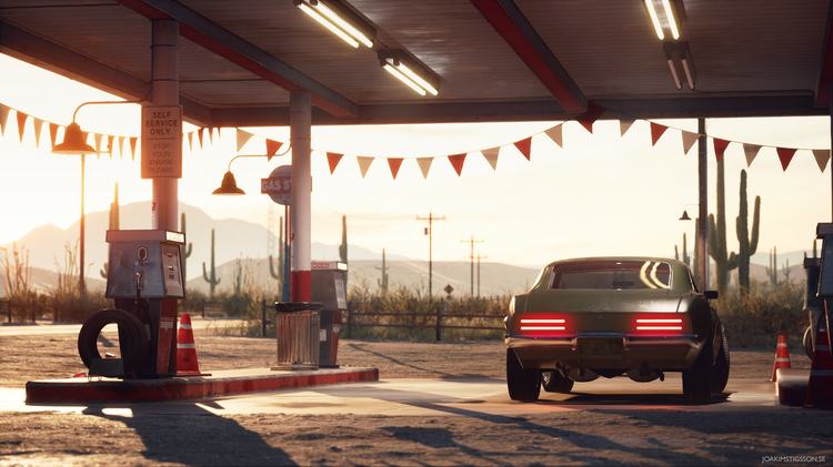 Desert Gas Station