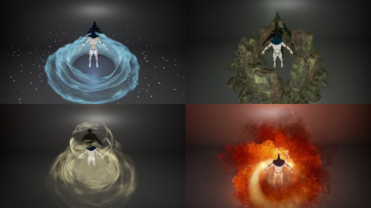 Luos's Four Elements