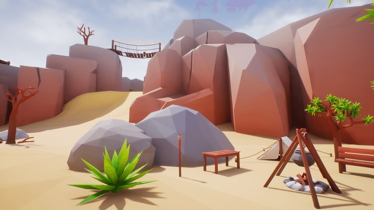 Lowpoly Style Desert Pack