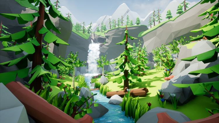 Lowpoly Style Forest Pack