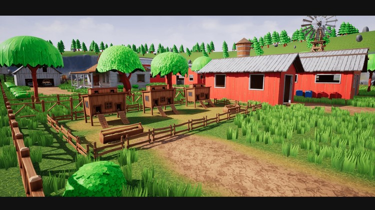 Stylized Farm Village