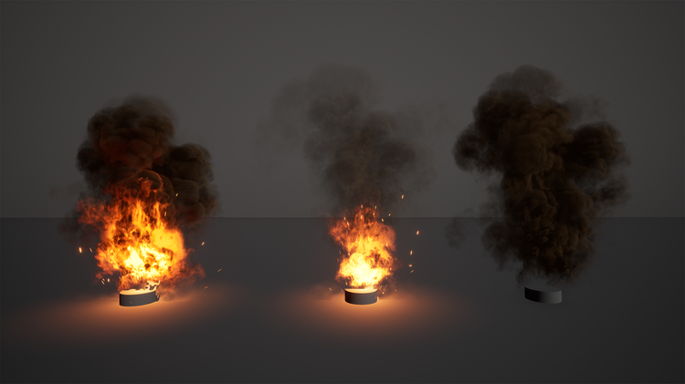 Explosions and smoke 6-lightmap FX