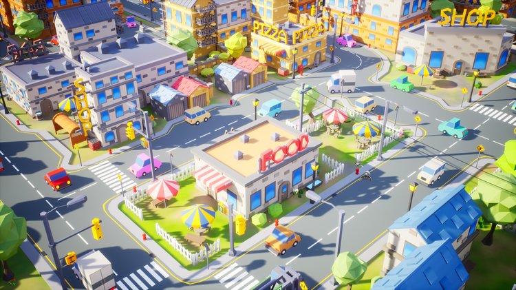 Low Poly Town