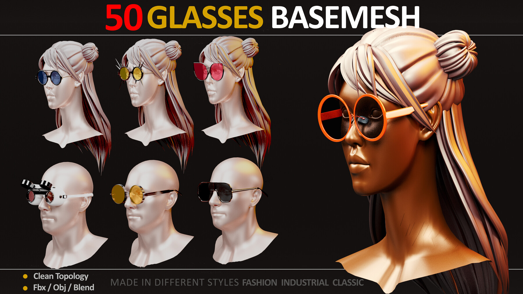 50 GLASSES BASEMESH (Vol 1 ) 