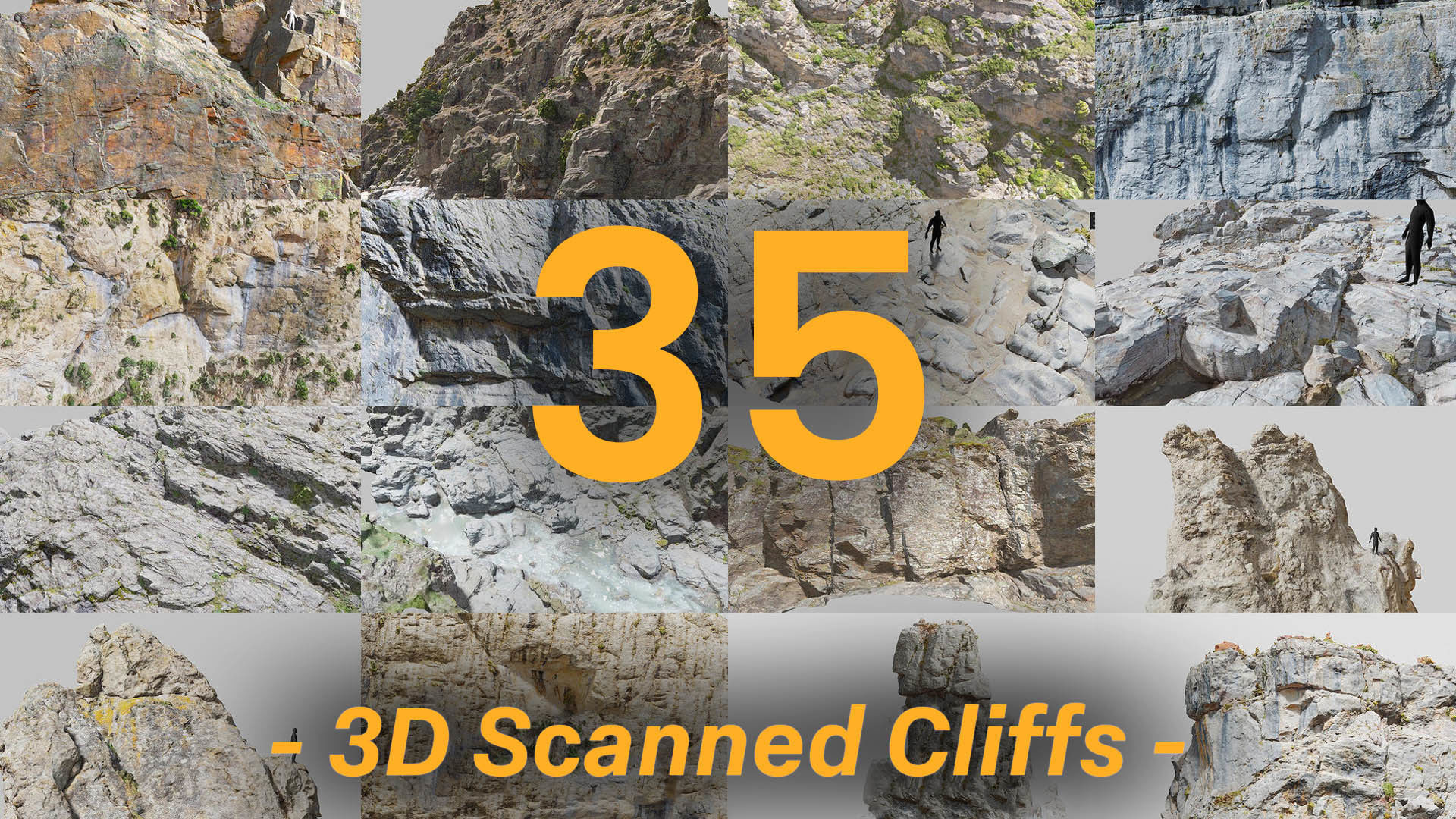 Cliff 3D Models in Pers Scan Collection