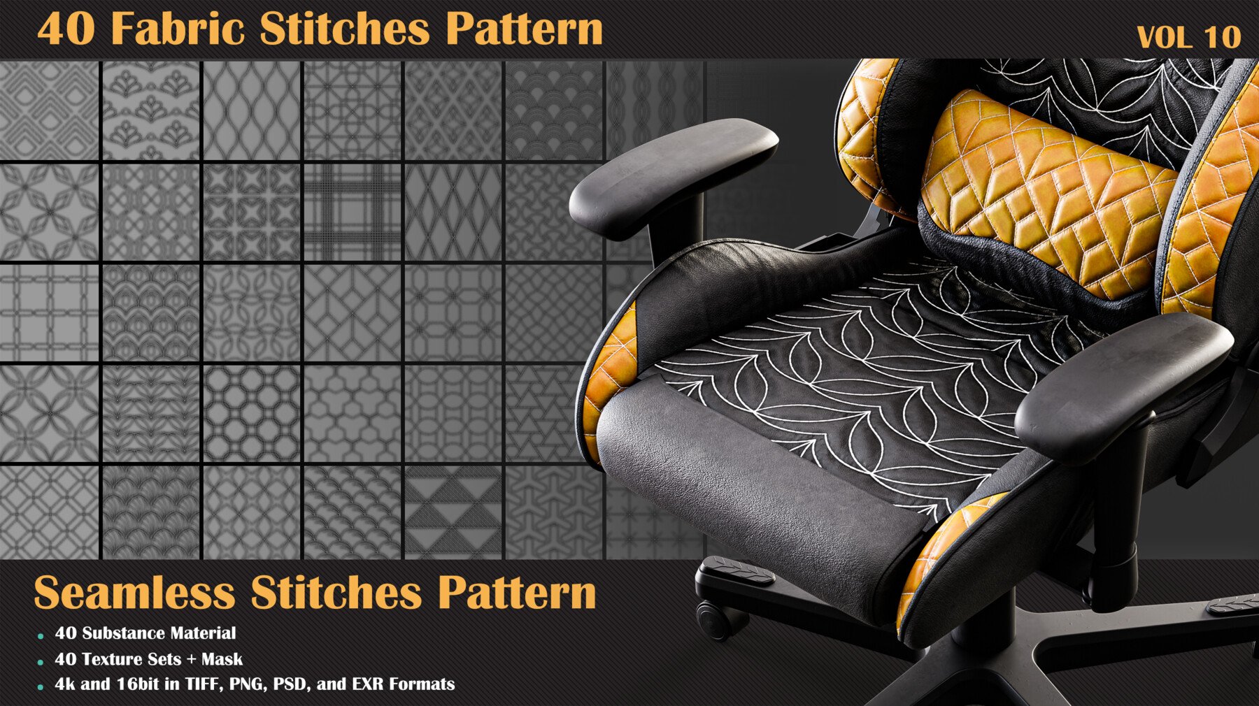 40 Stitches Patterns - VOL 10  
