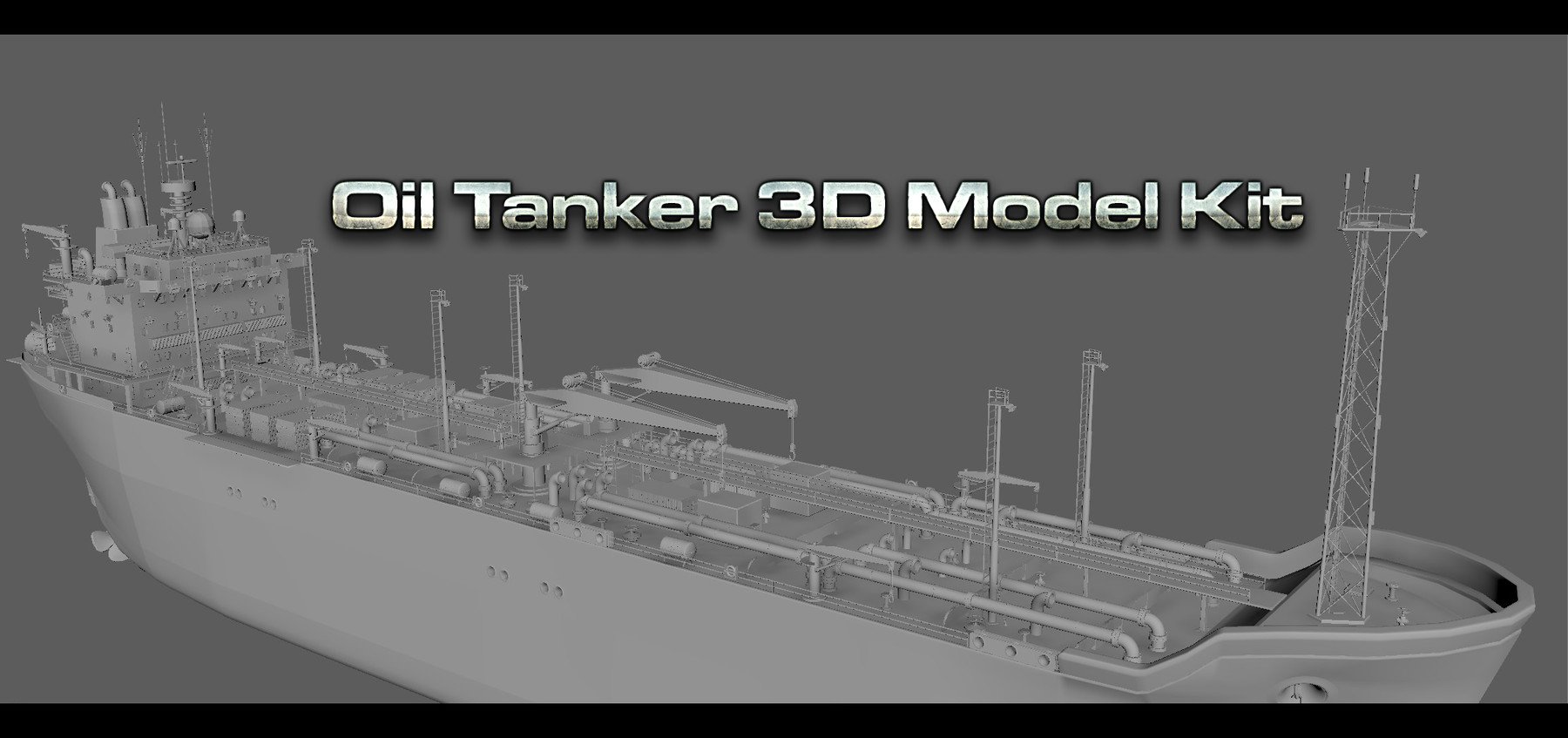 Oil Tanker - 3D Model Kit