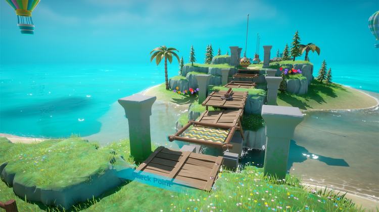 Stylized island and challenge game