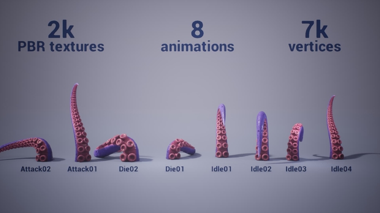 Stylized Tentacles (Animated)