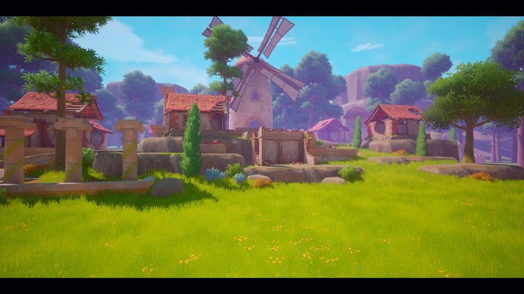 Stylized Ruined Village