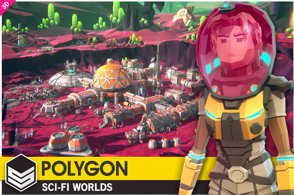 POLYGON Sci-Fi Worlds - Low Poly 3D Art by Synty