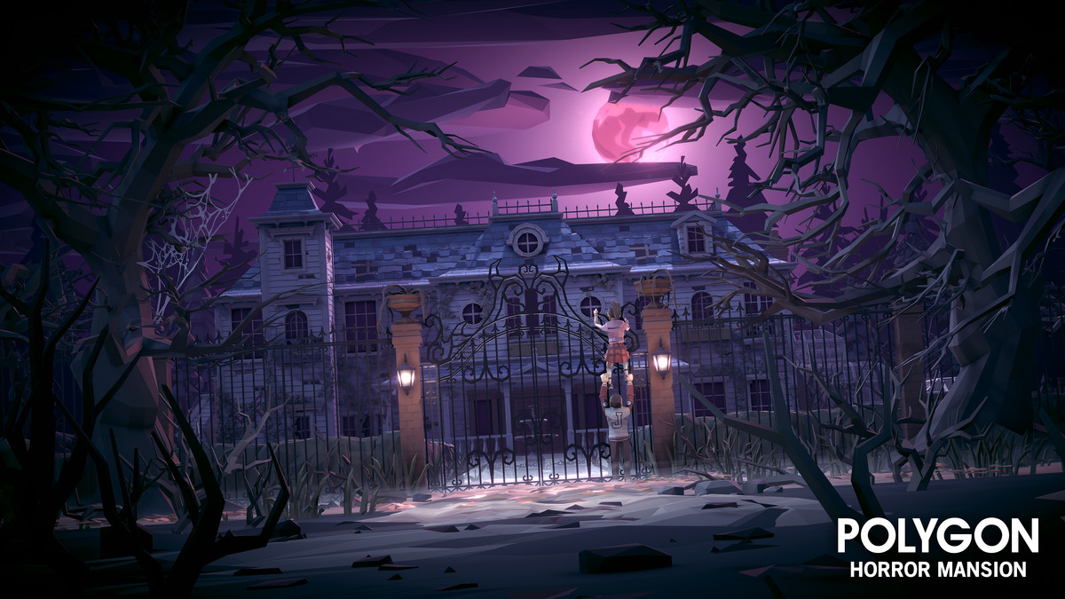 POLYGON Horror Mansion - Low Poly 3D Art by Synty