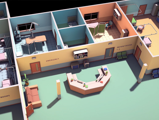 Hospital Lowpoly