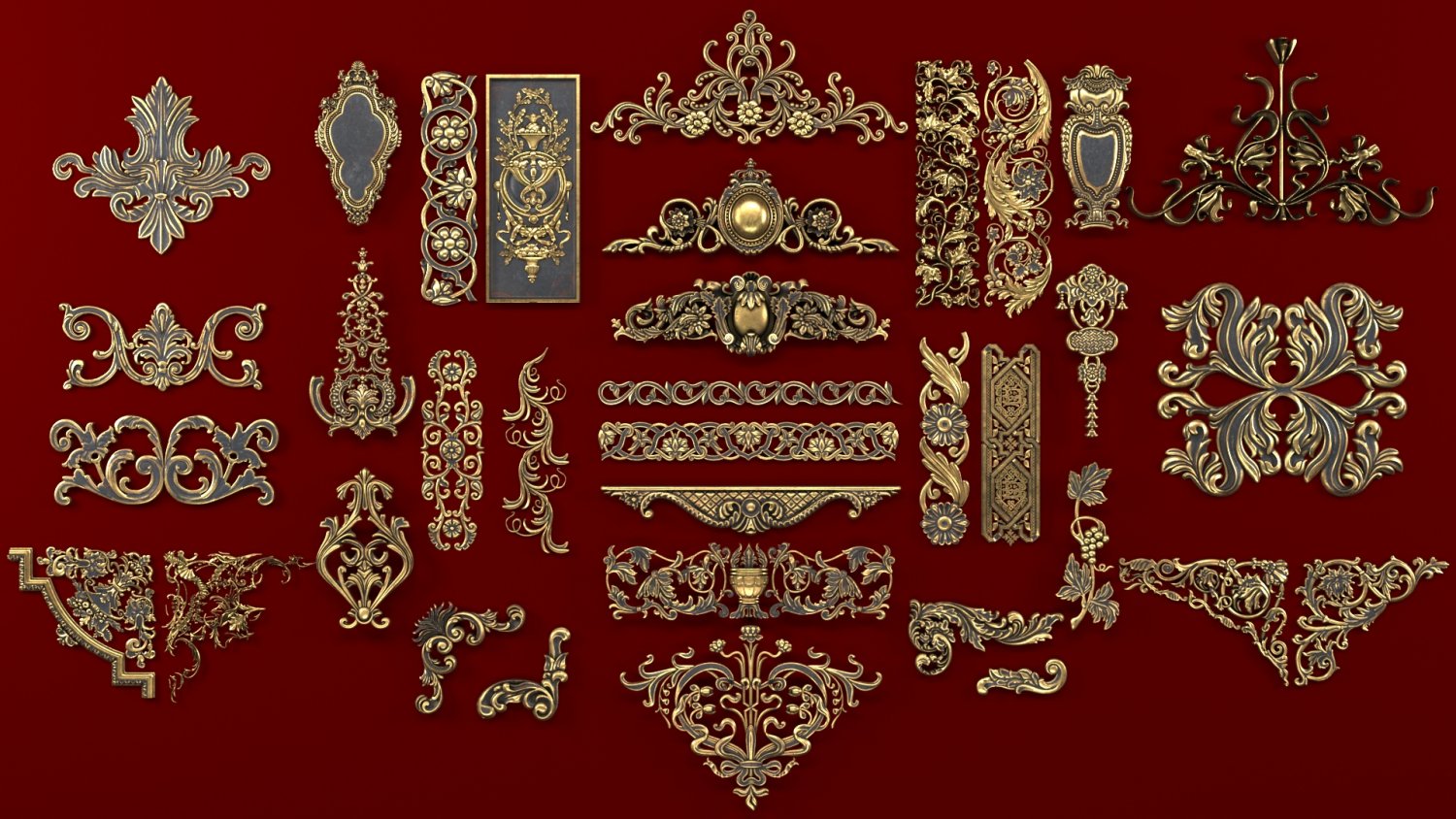 4k classical ornaments