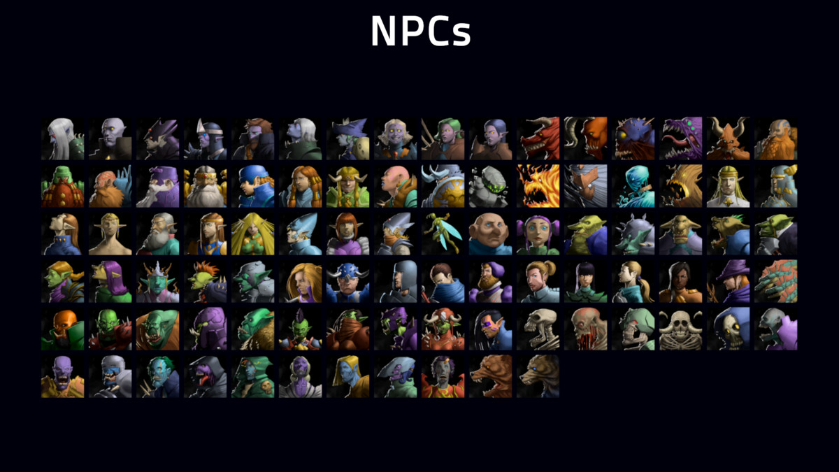 250 NPC Icons - Fantasy RPG