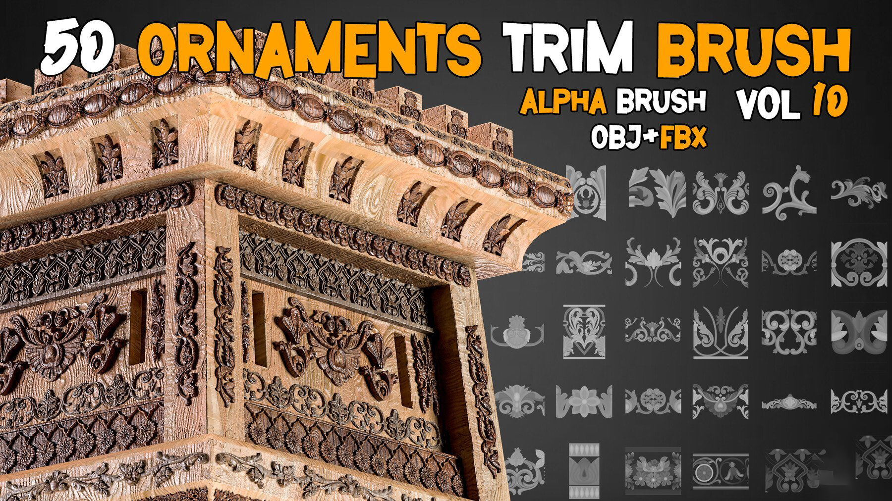50 Ornaments Trim Brushe – Vol 10  