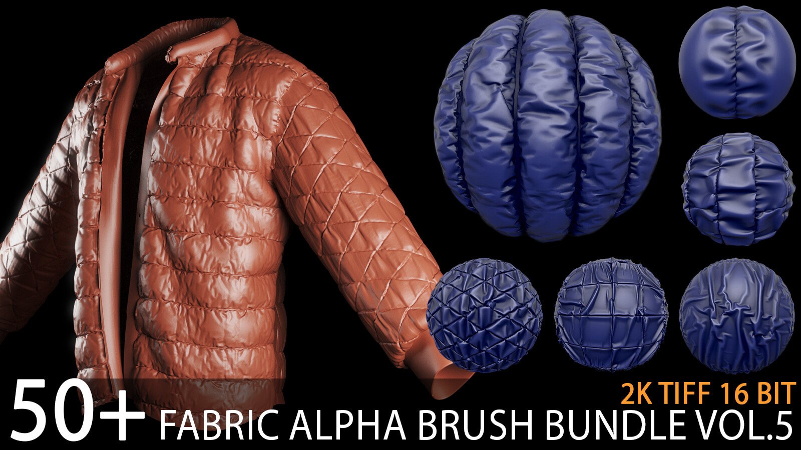 50+ fabric and cloth alpha brush bundle vol5