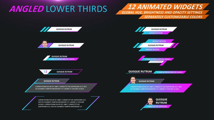 Angled Lower Thirds