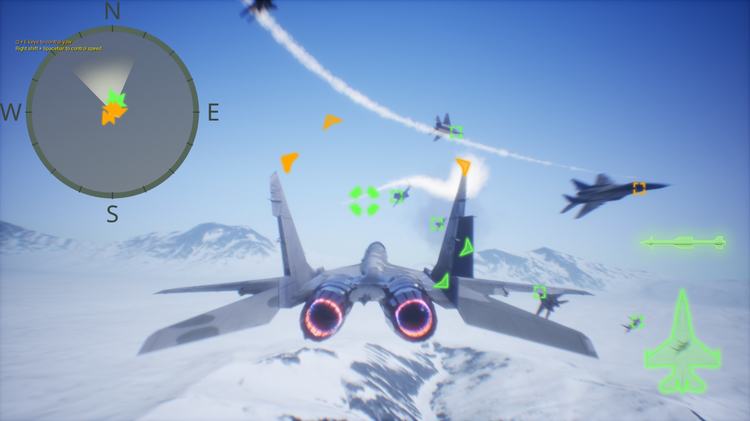 Aircraft war game with AI