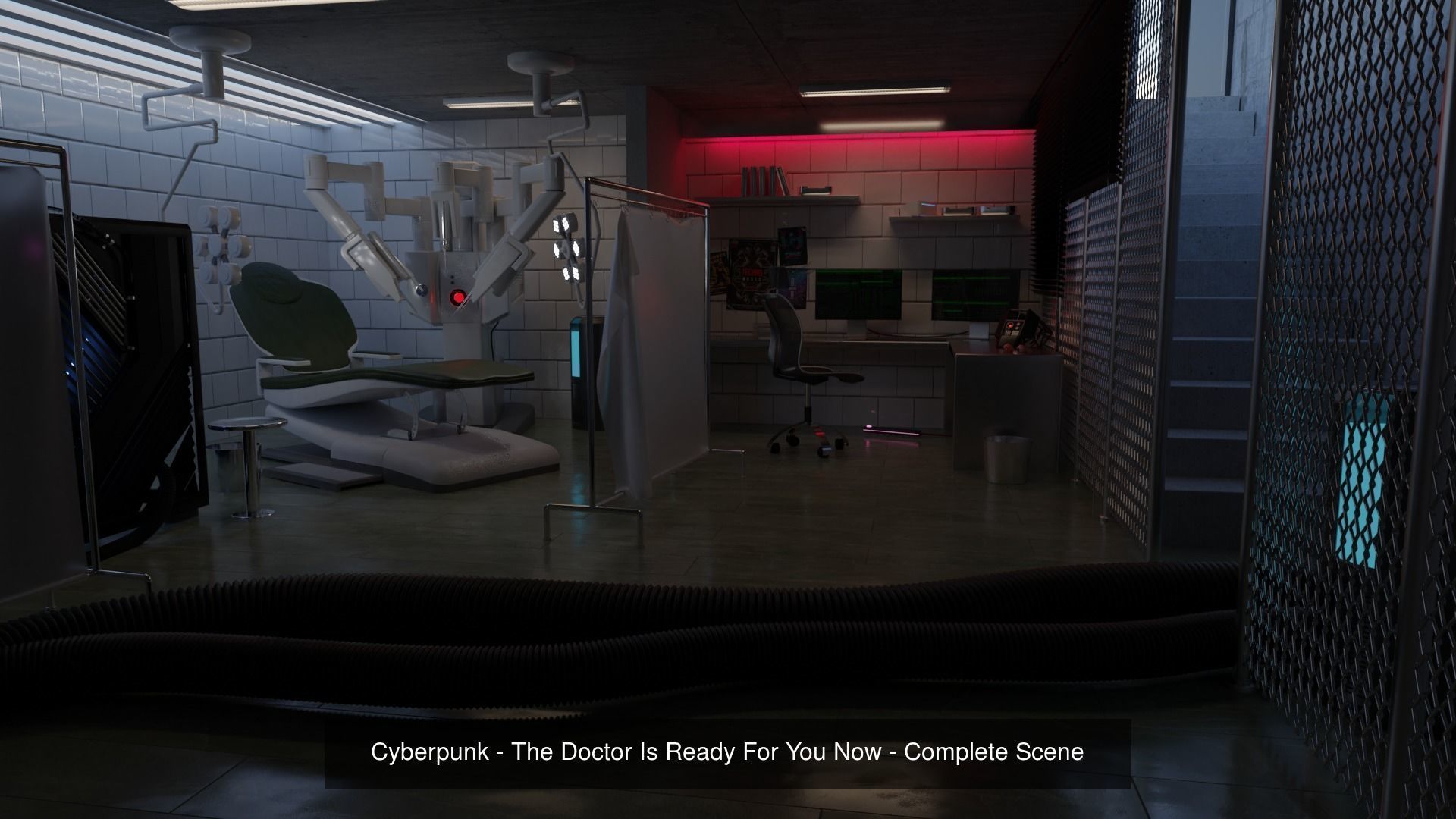 Cyberpunk - The Doctor Is Ready For You Now - Complete Scene 3D model