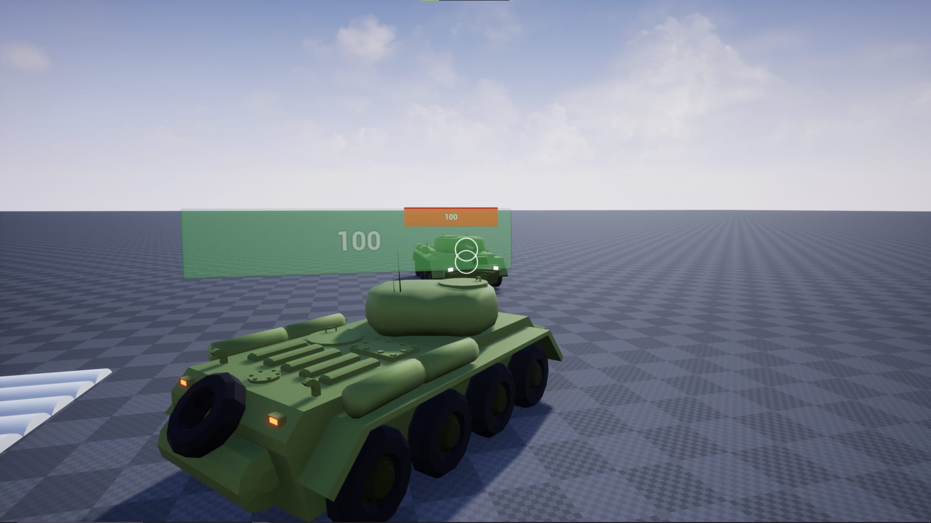 Simple wheeled tank