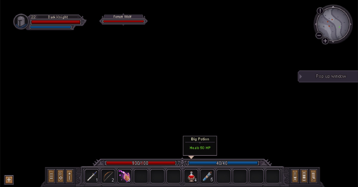 Dark Pixel UI