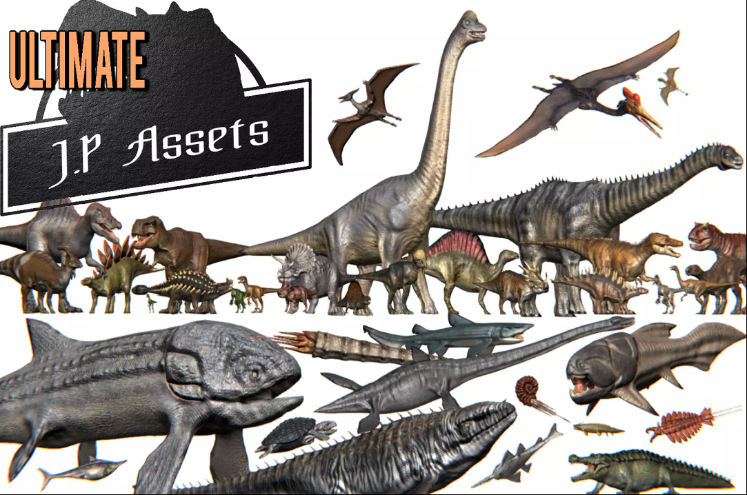 "Ultimate" Jurassic Pack Dinosaurs