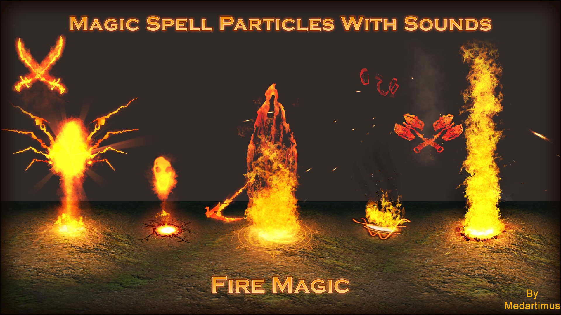 Magic Fire Spells with Sounds