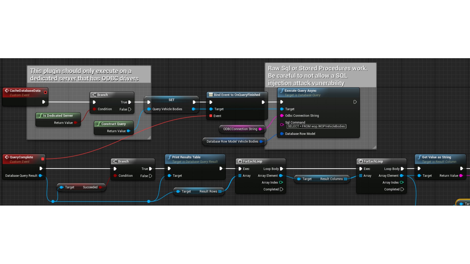 Blueprint SQL/ORACLE/MySQL/ODBC Database Communicator