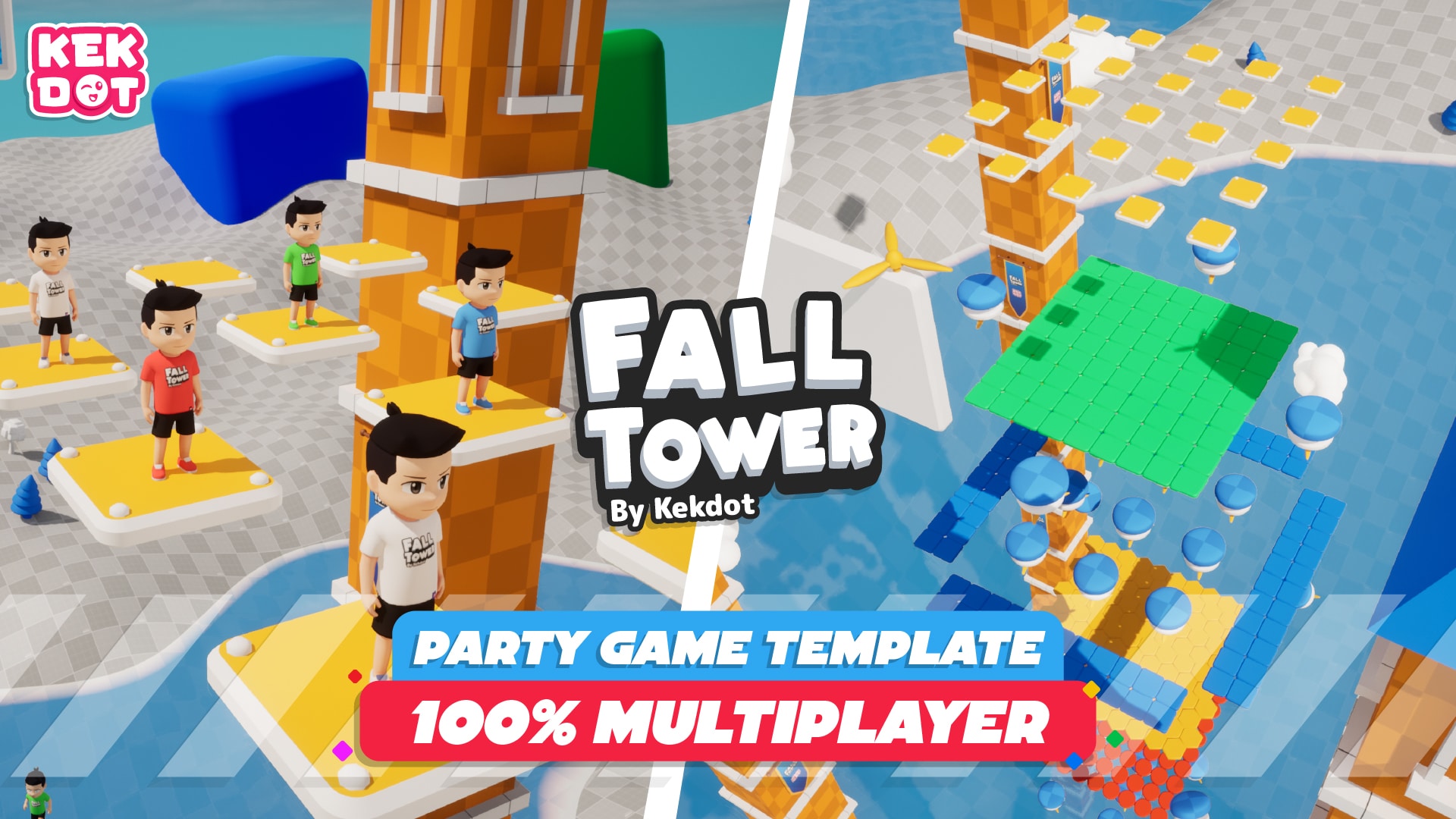 FallTower - Multiplayer Blueprint Game Template - Platformer - By Kekdot