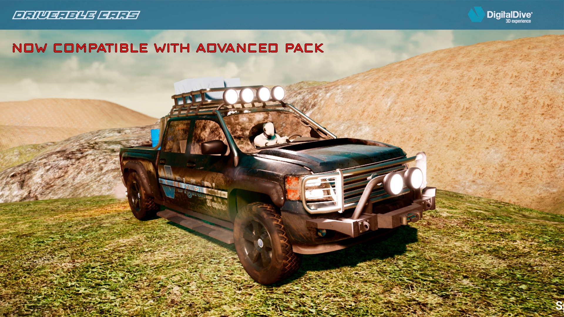 Drivable Cars: Pick Up Truck 3D Assets and Blueprints