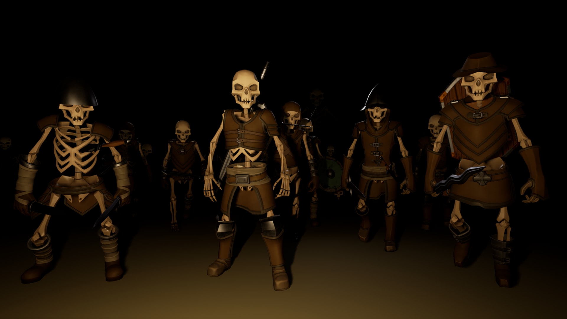 Stylized Modular Skeletons (Bandits)