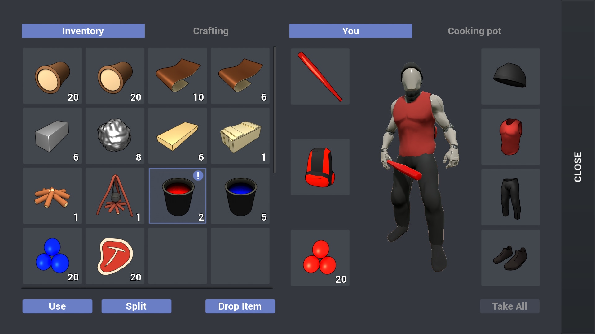 Touch Build and Inventory