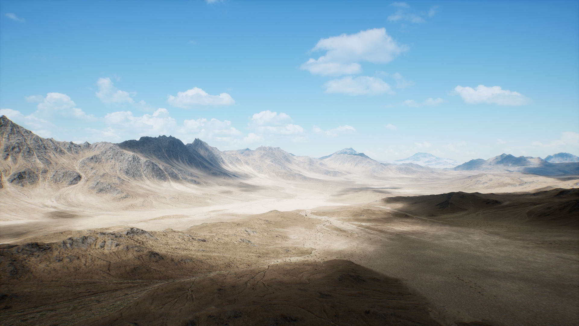 Arid Mountains Landscape