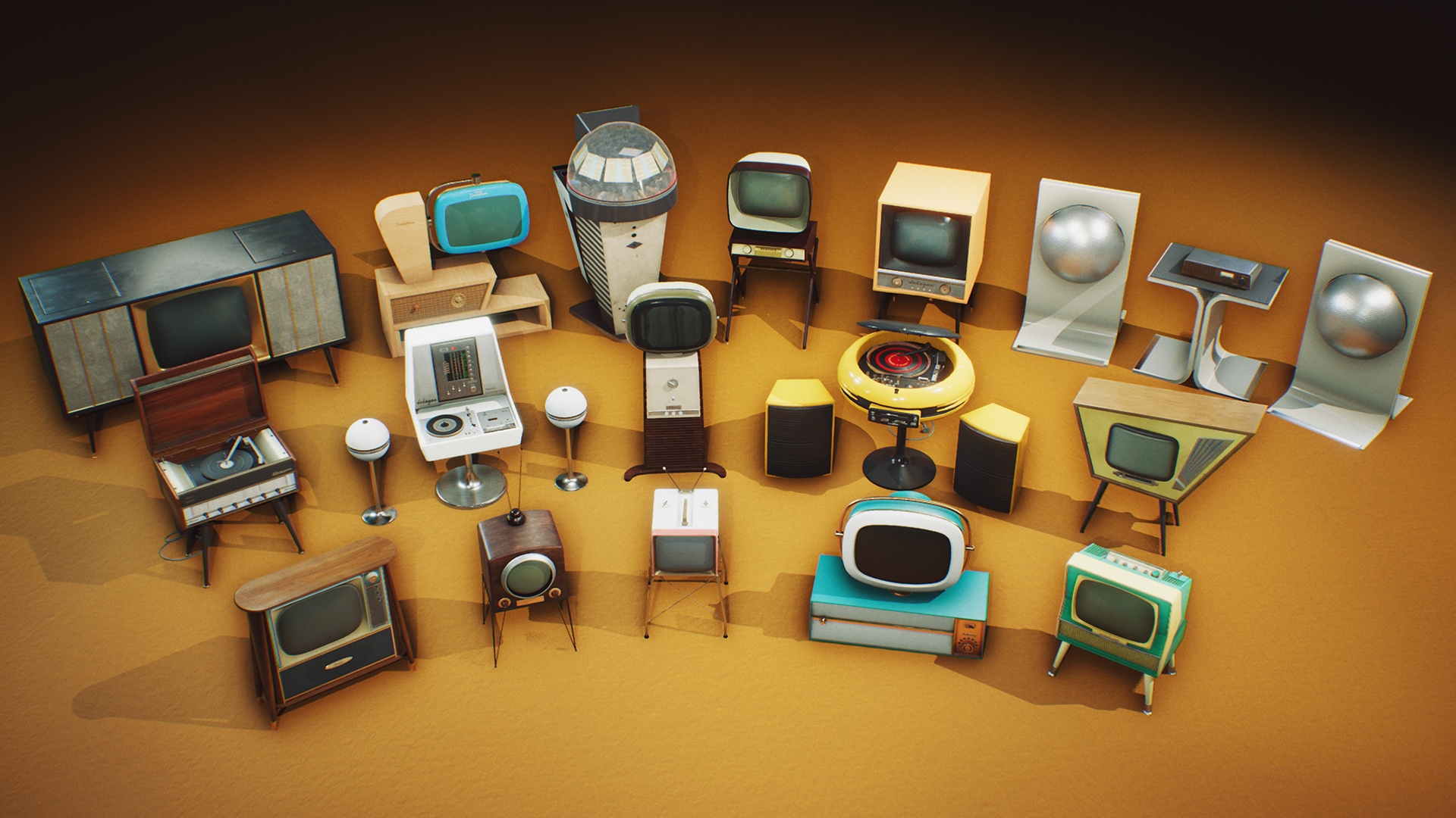 Retro Mid Century Mod Props VOL.4 