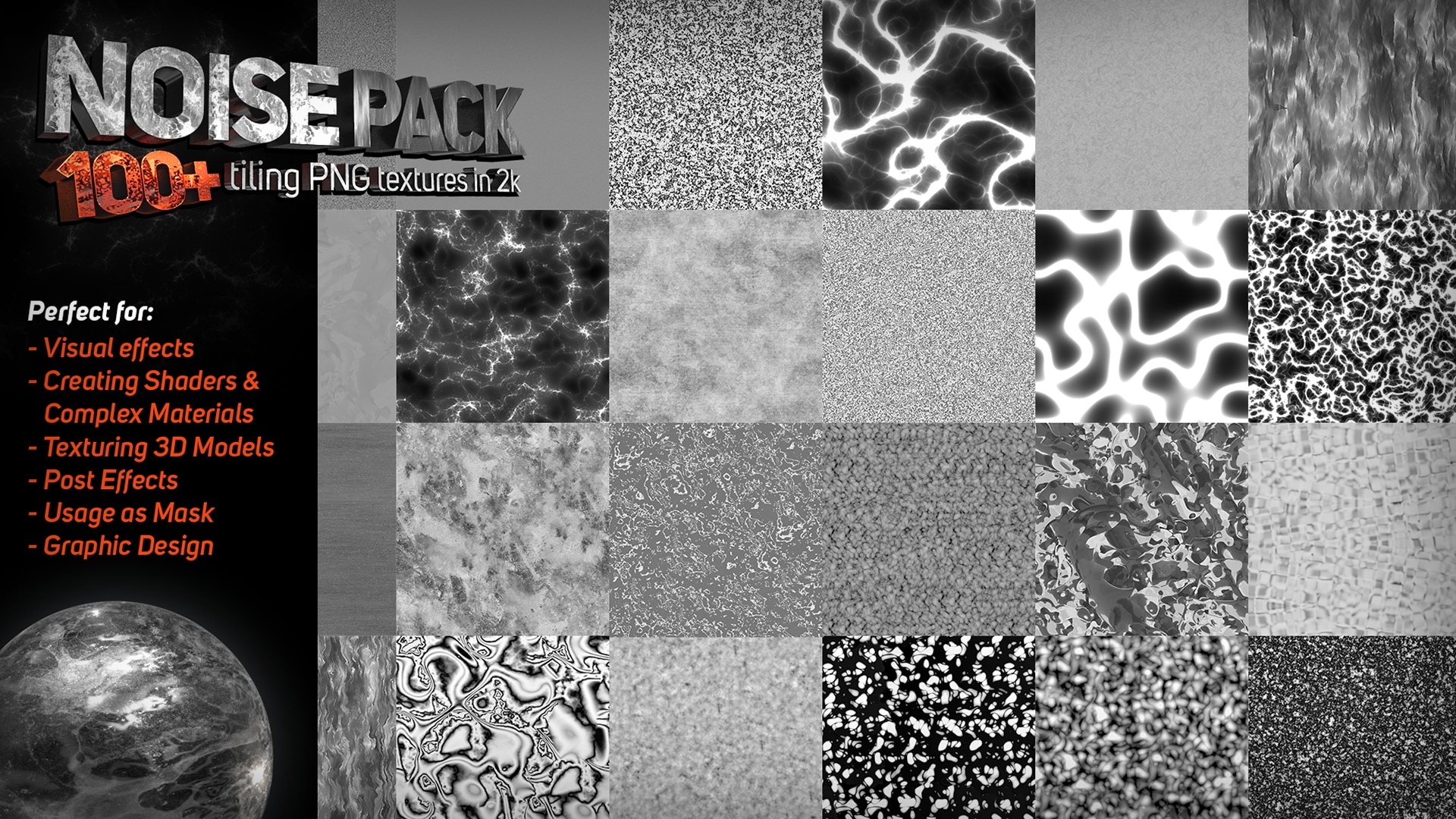 100 Noise Texture Pack