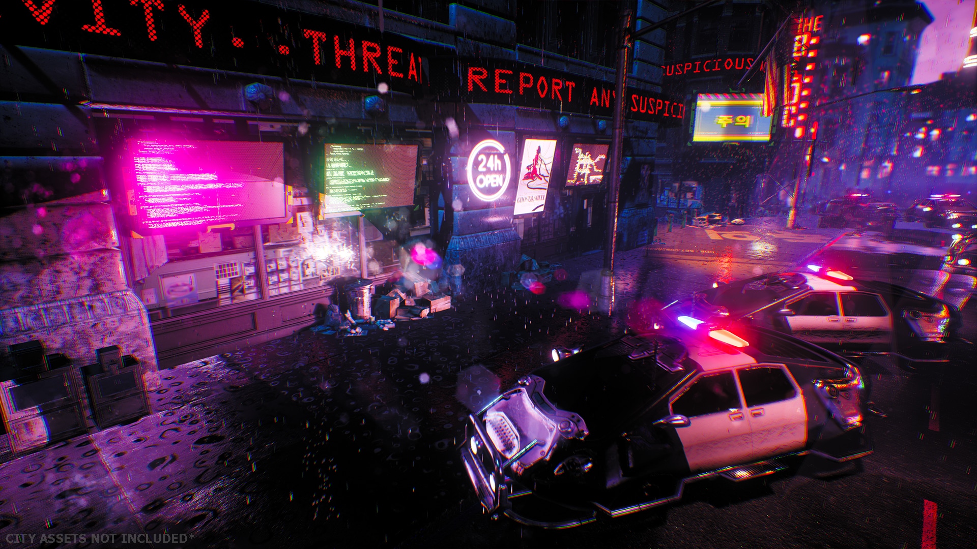 Cyberpunk FX Pack 2 - Neon Panels and Screens