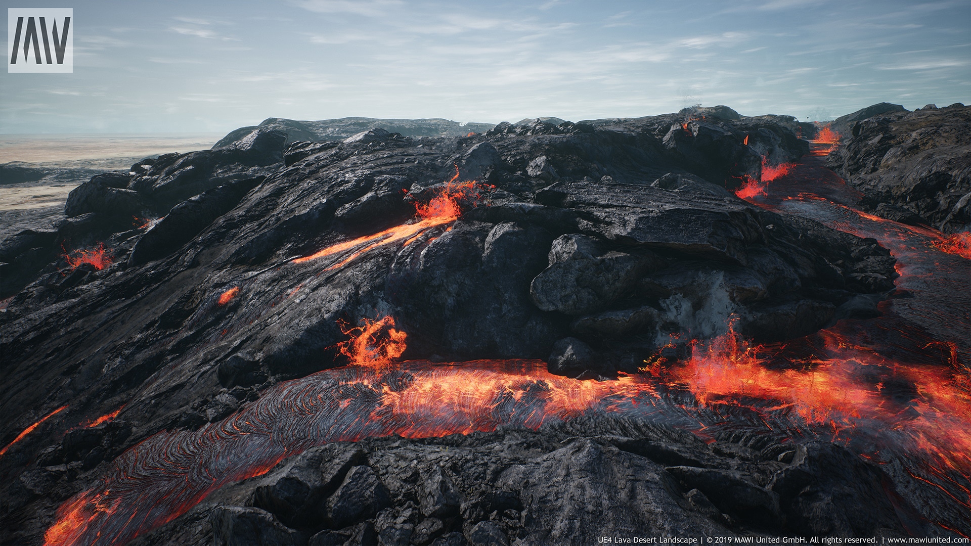 MW Lava Desert Landscape