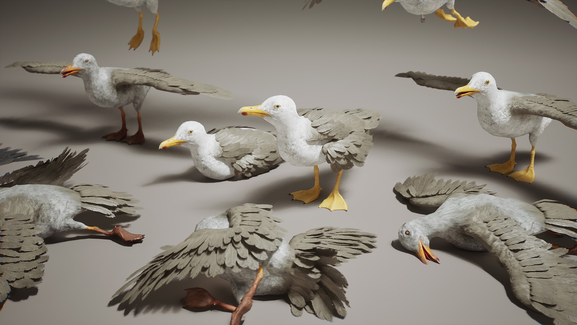 Critters VOL.2 - Crows & Seagulls (Nanite and Low Poly wParticle)