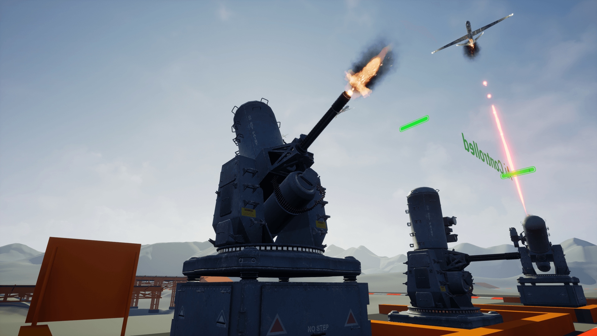 Stationary weapon CIWS